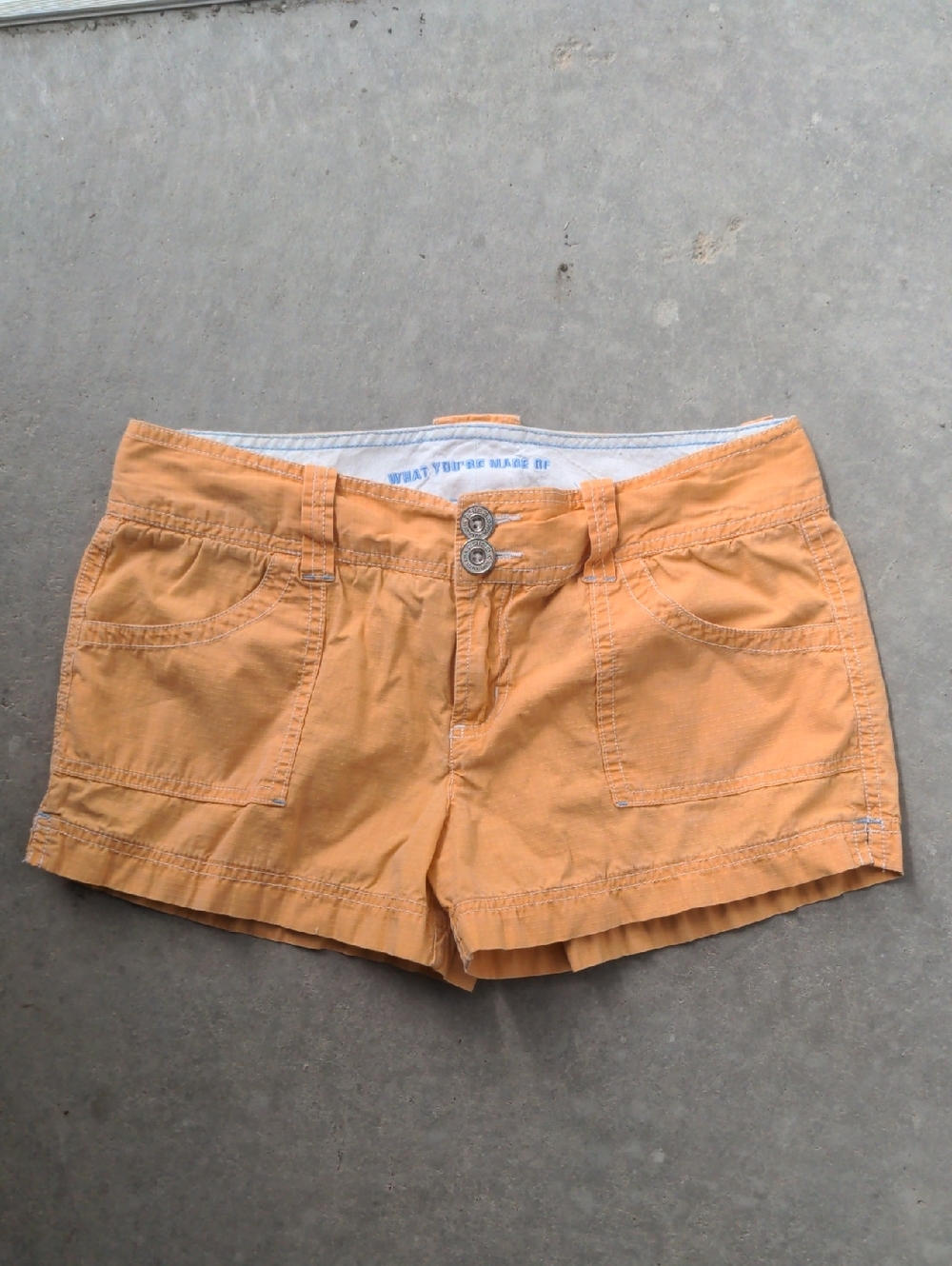 Women’s Cotton Blend Orange Shorts - Casual Summer Style